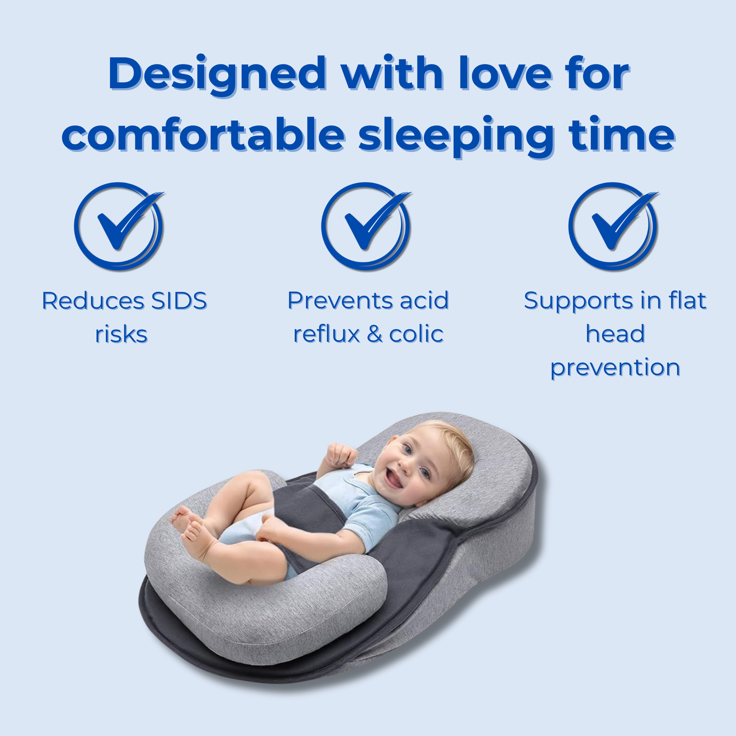 DreamNest™ - Baby Ergonomic Pillow