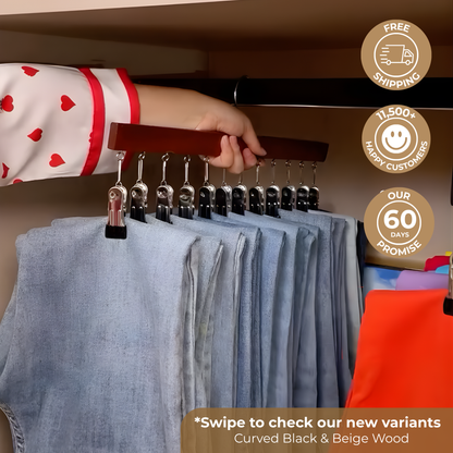 BeeHanged™ Closet Clip Hangers