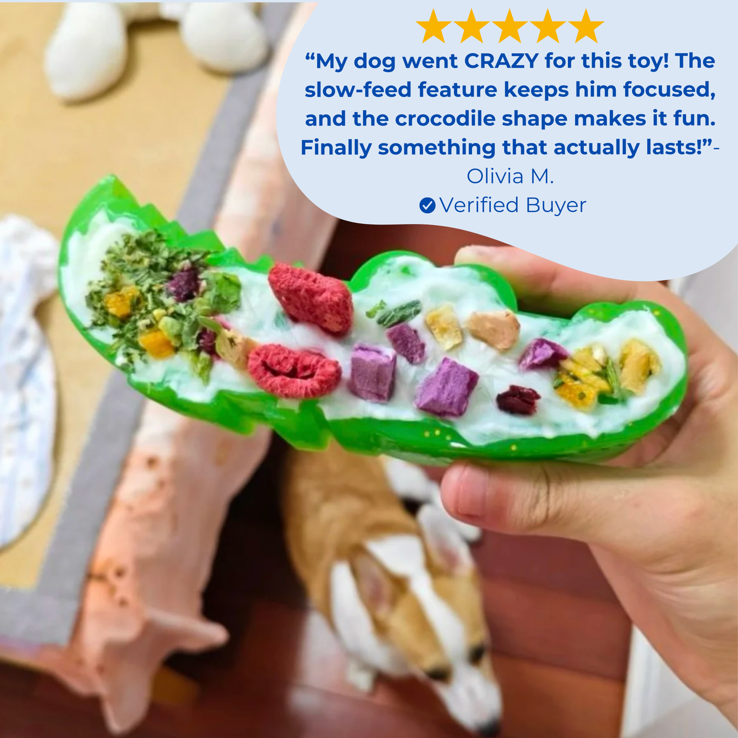 CrocBite™ - Slow Feed Dog Toy