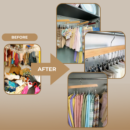 BeeHanged™ Closet Clip Hangers