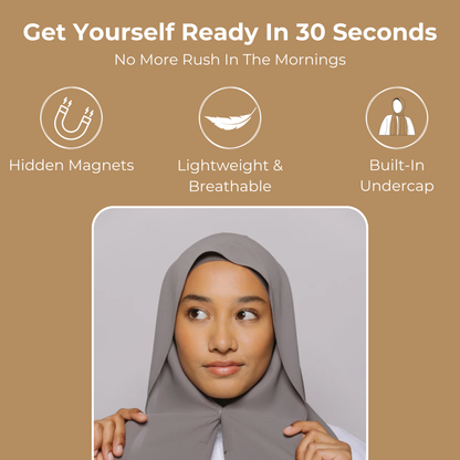 BeGam™ Instant Chiffon Hijab