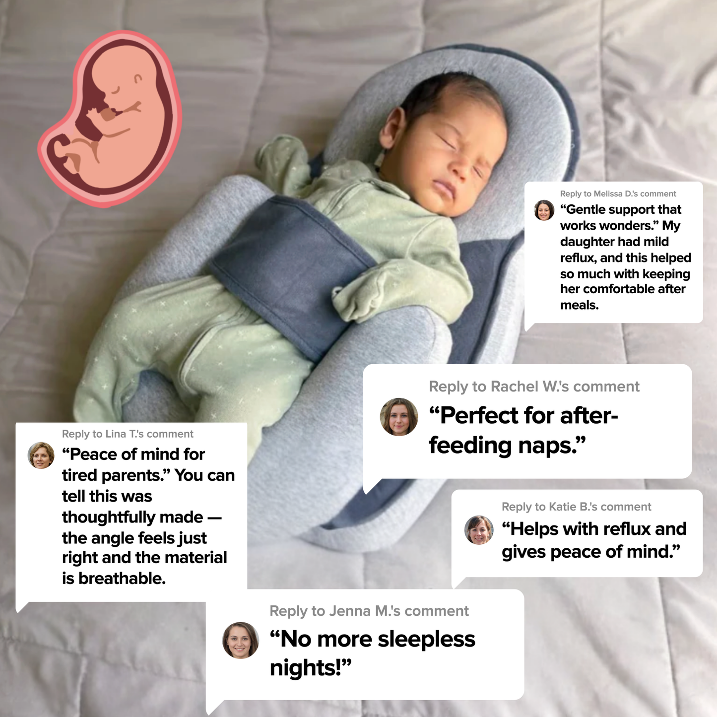 DreamNest™ - Baby Ergonomic Pillow