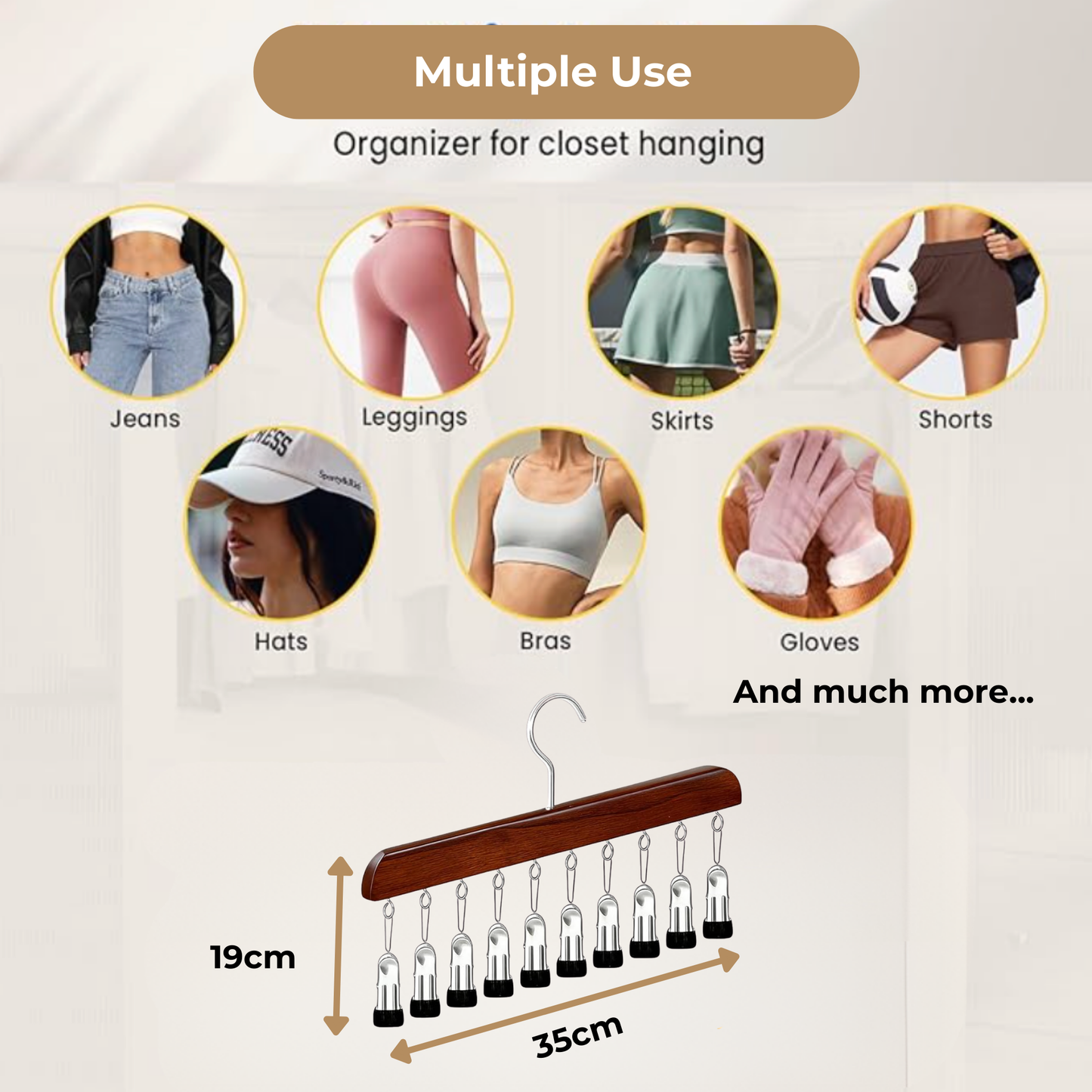 BeeHanged™ Closet Clip Hangers