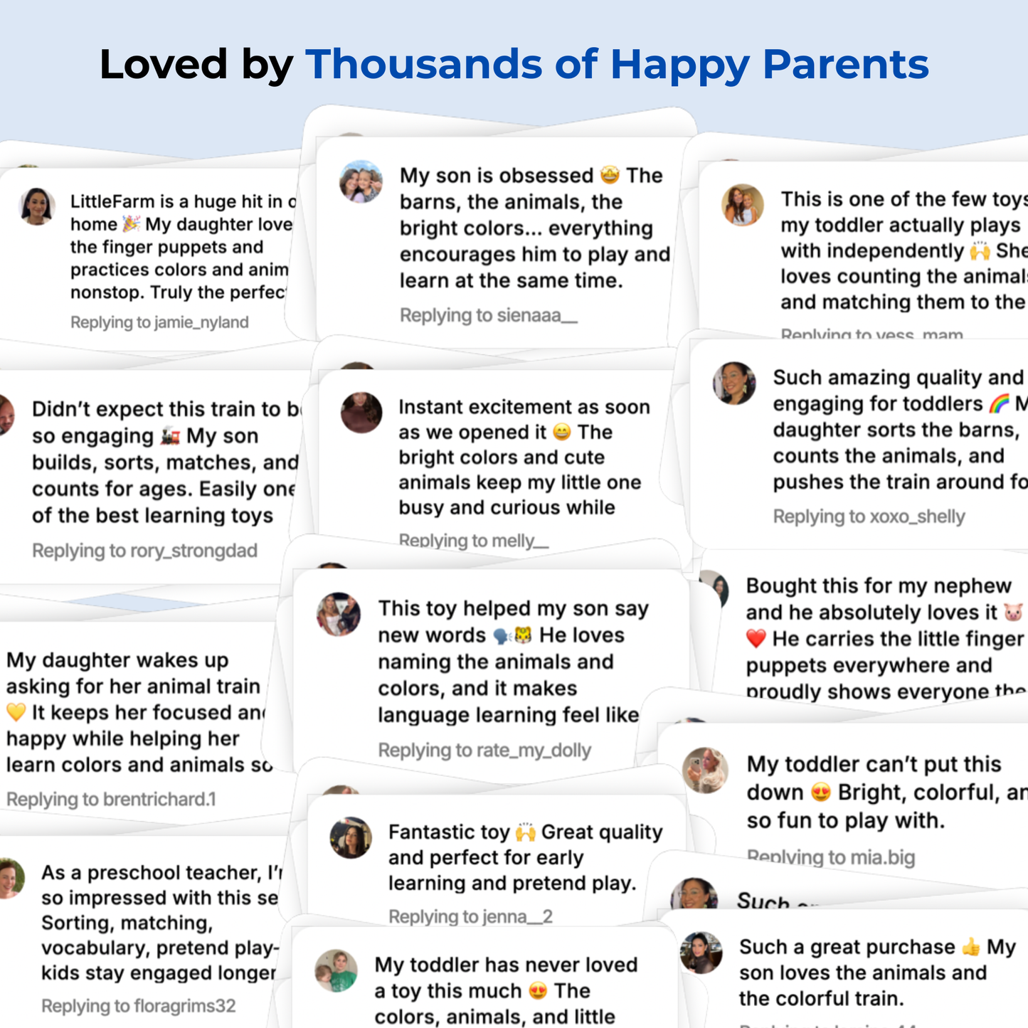 LittleFarm™ - Montessori Toy Train