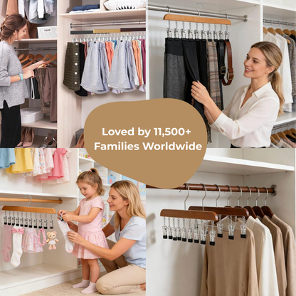BeeHanged™ Closet Clip Hangers