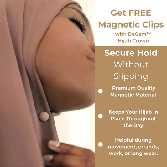 BeGam™ Metal Magnet Hijab Clips