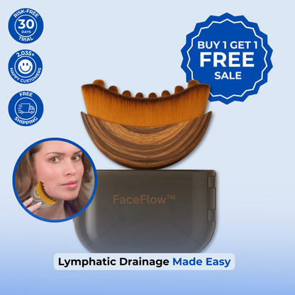 FaceFlow™ - Lymphatic Contour Face Brush