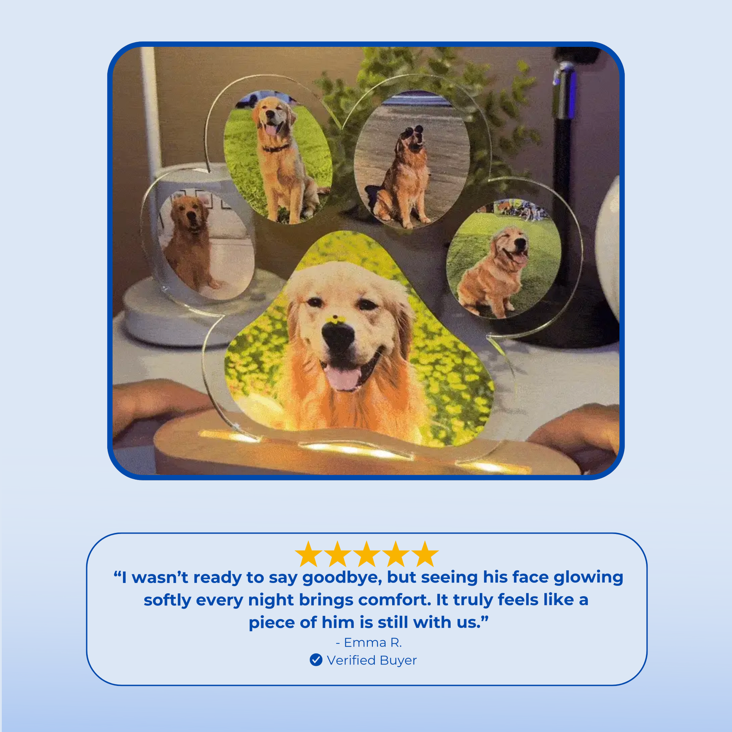 ForeverPaws™ - Personalized Pet Memorial Light
