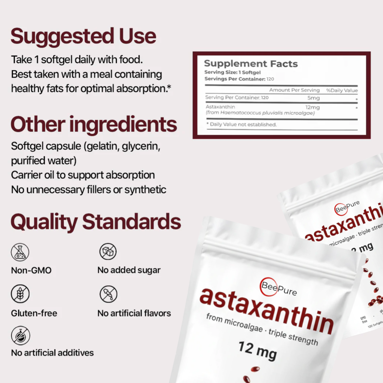 BeePure™ Astaxanthin Softgels